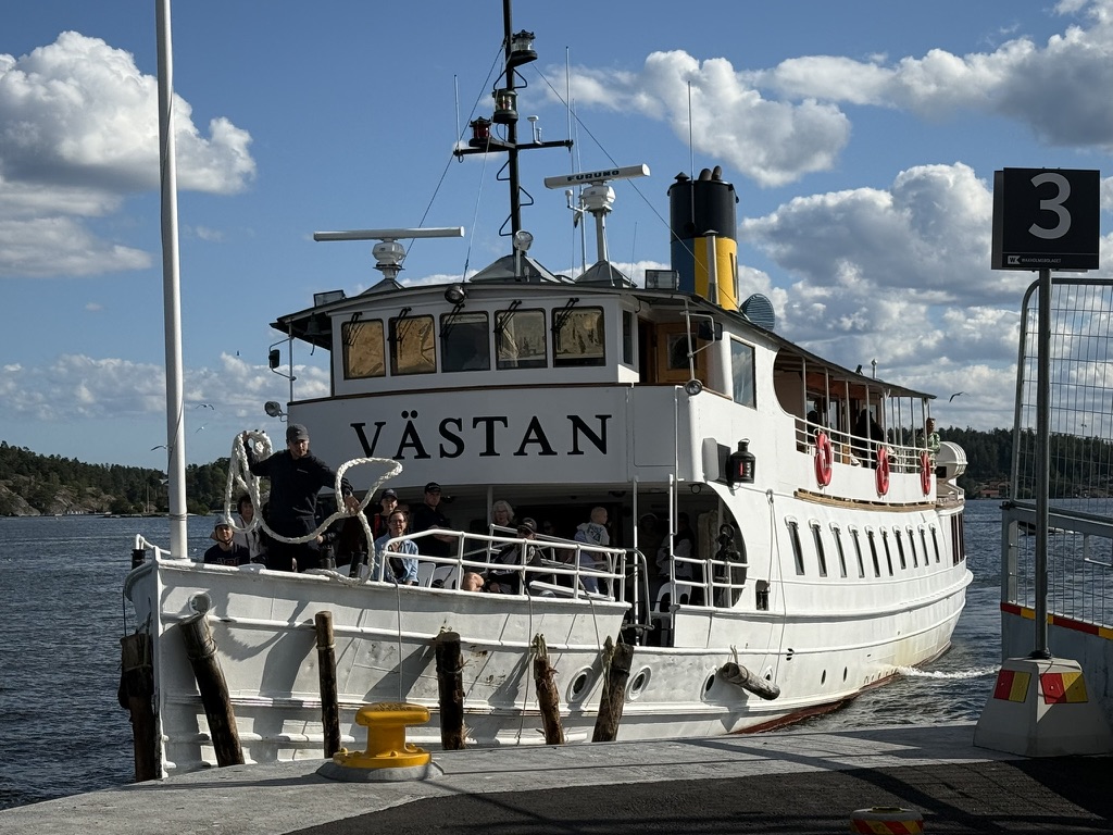 the ferry from vaxholm